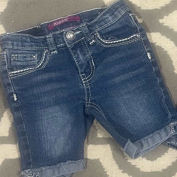 Vigoss Blue Denim Shorts with Rolled Cuffs/ Grace in LA Bundle Size 4 - Picture 4 of 9